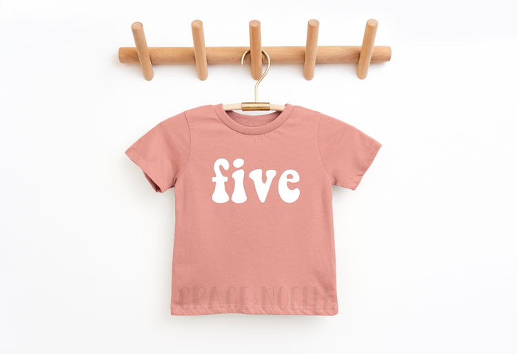 five Retro Birthday Tee