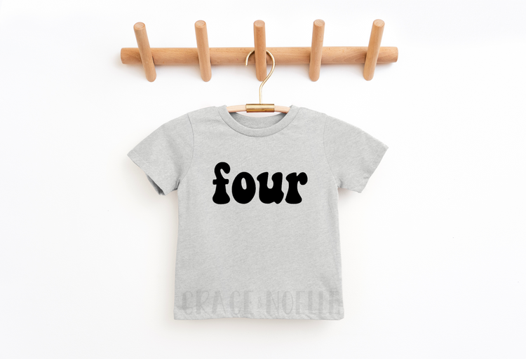 four Retro Birthday Tee