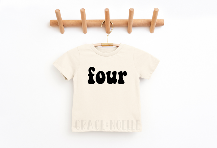 four Retro Birthday Tee