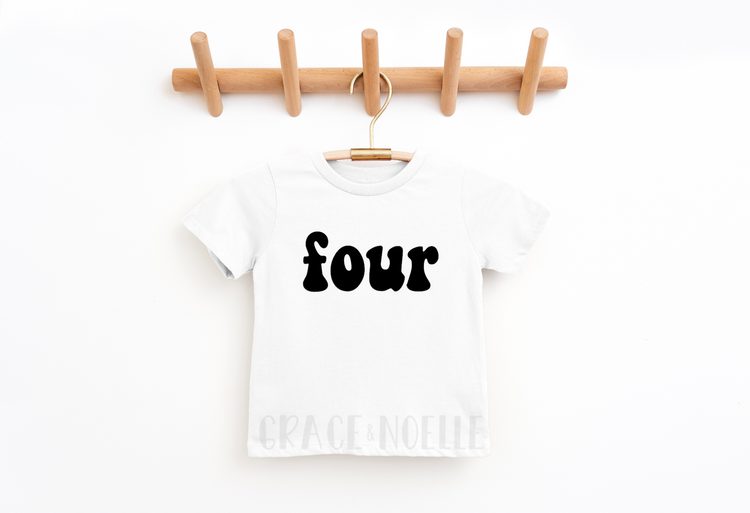 four Retro Birthday Tee