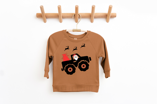 Christmas Monster Truck Pullover