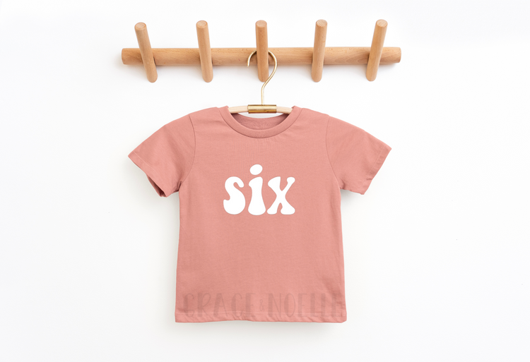 six Retro Birthday Tee