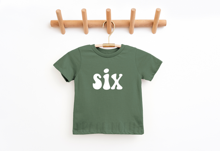 six Retro Birthday Tee