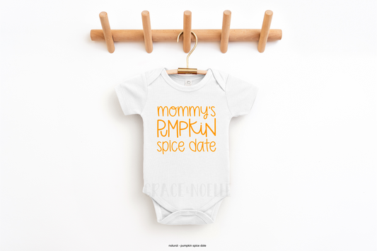 Mommy's Pumpkin Spice Date Bodysuit