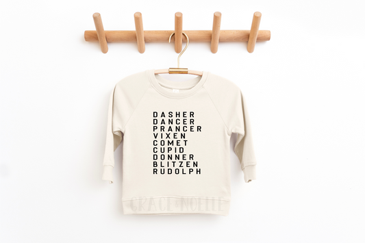 Reindeer Names Pullover